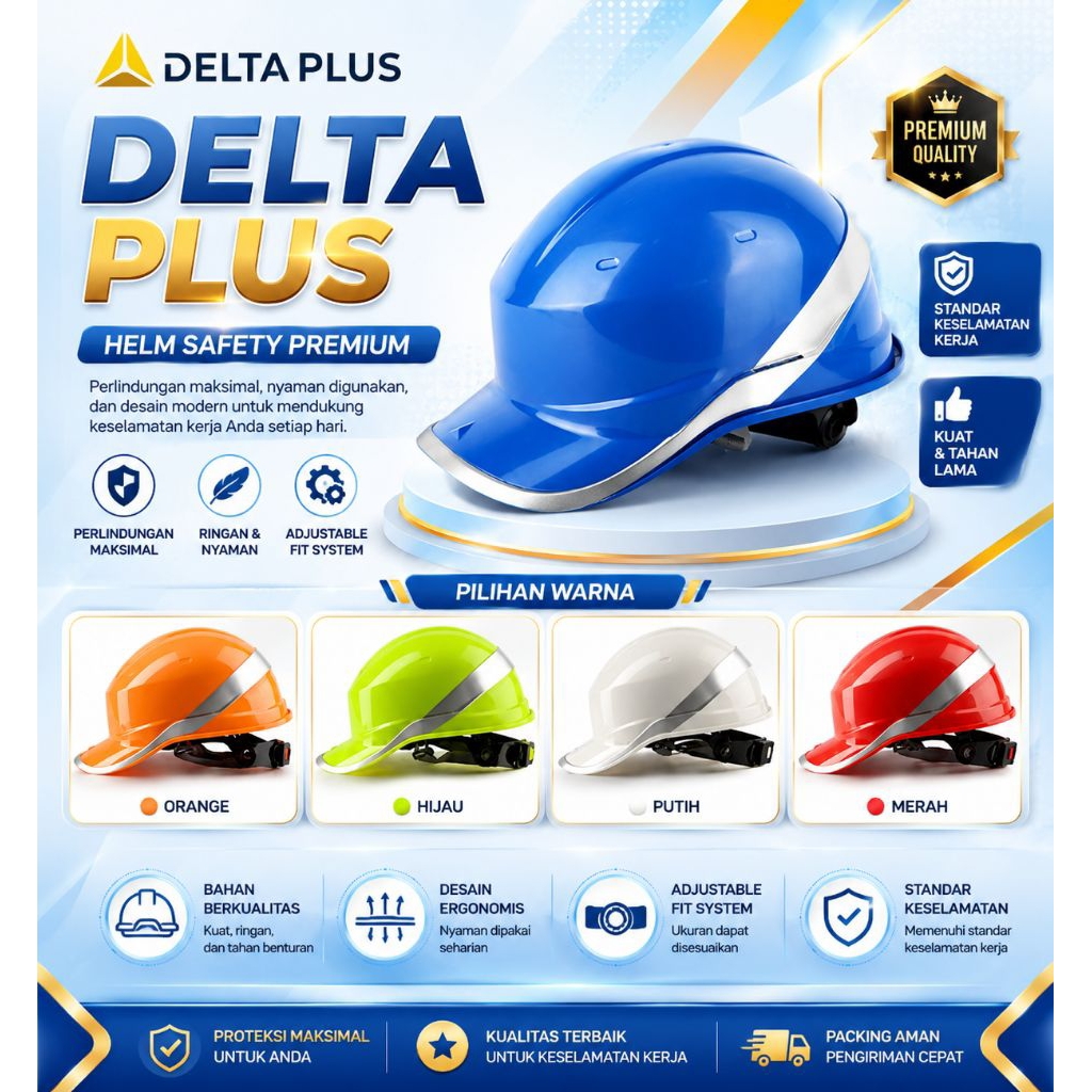 Helm Safety Delta Plus Venitex Suspension Fastrack Putar / Safety Helmet Delta Plus Diamond V Origin