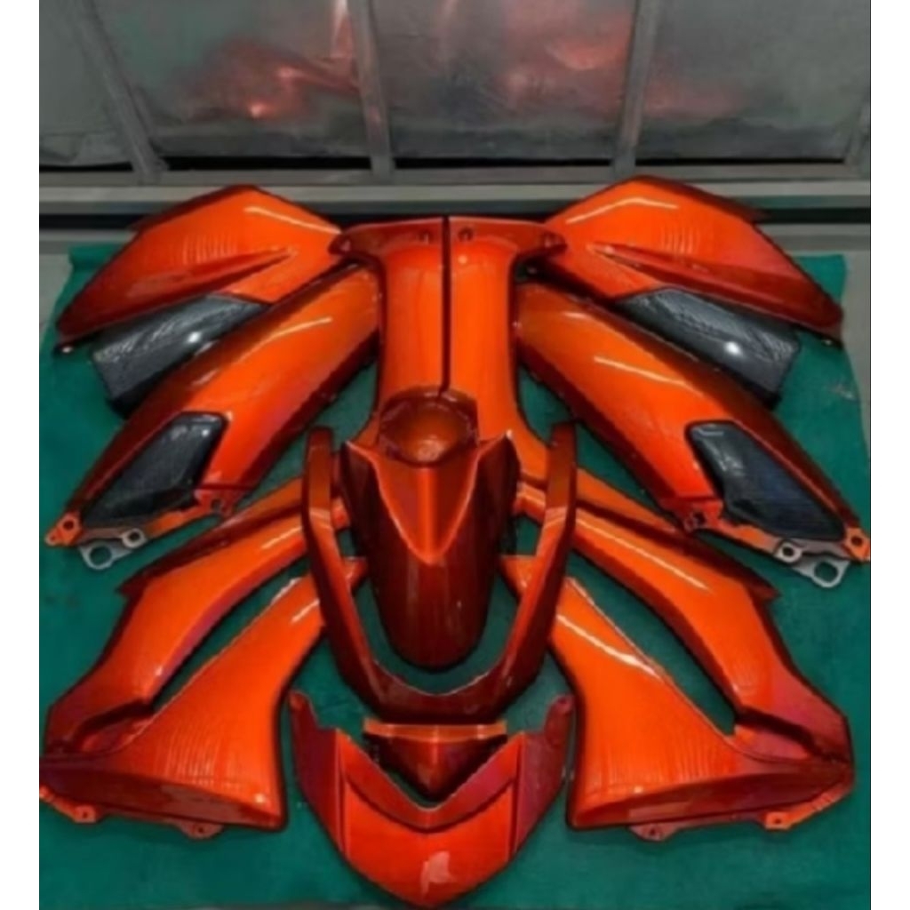cat pu warna CANDY ORANGE cat pu