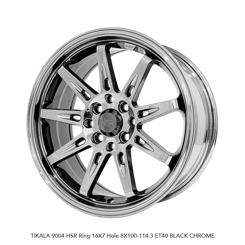 VELG HSR TIKALA R16 BLACK CHROME PCD 4X100/4X114,3