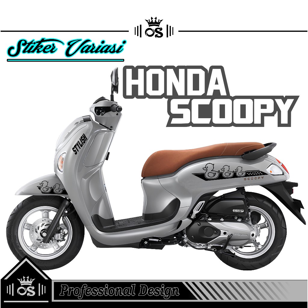 STIKER CUTTING SCOOPY MOTIF 56 / STRIPING HONDA NEW TAHUN 2025 / TERBARU STICKER 2025 / VARIASI KERE