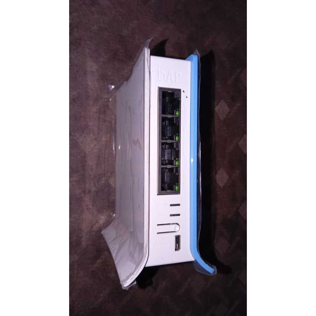 Router MikroTik hAP lite RB941‑2nD – Bekas Normal, Lengkap