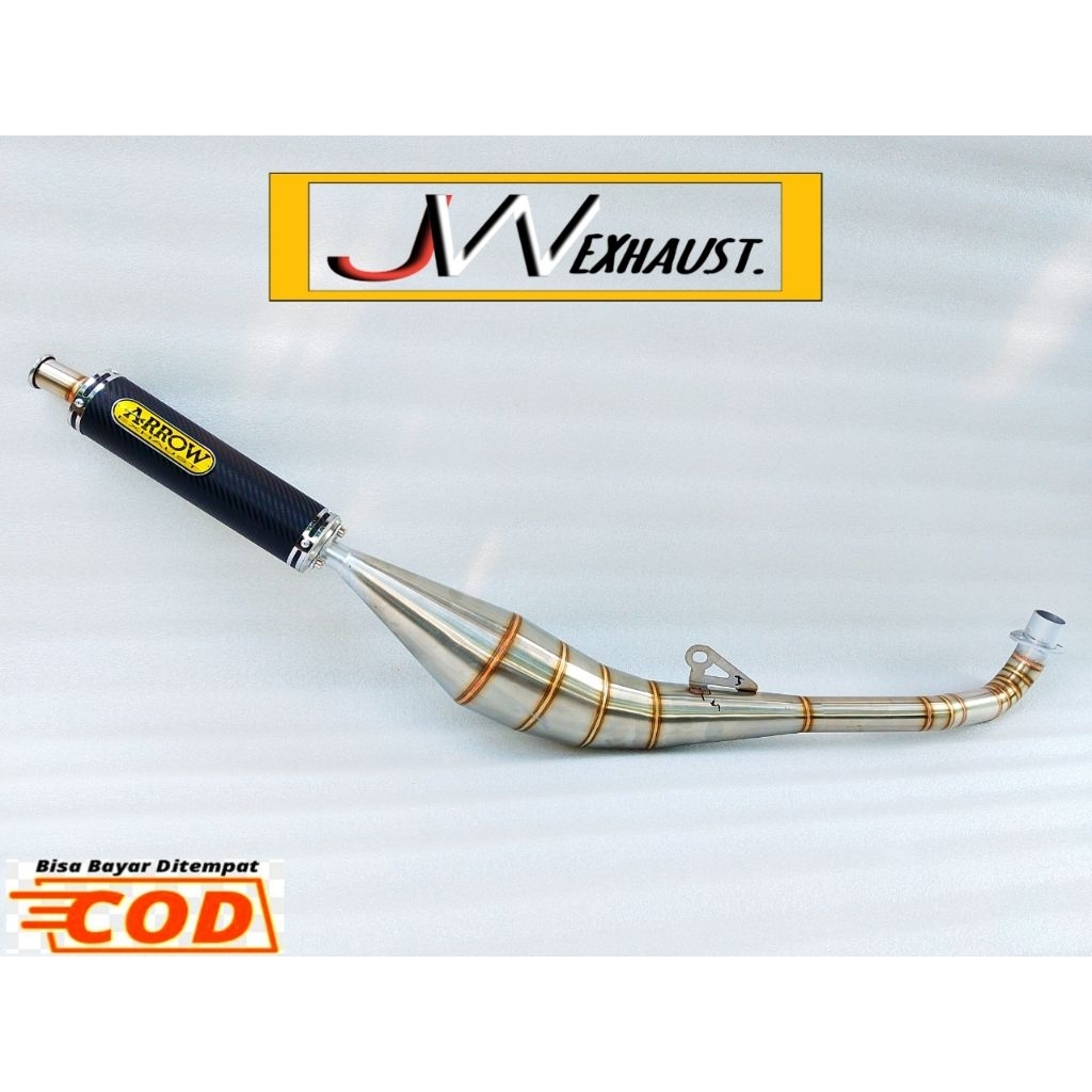 knalpot fizr f1zr standar samping Arrow carbon stenlis