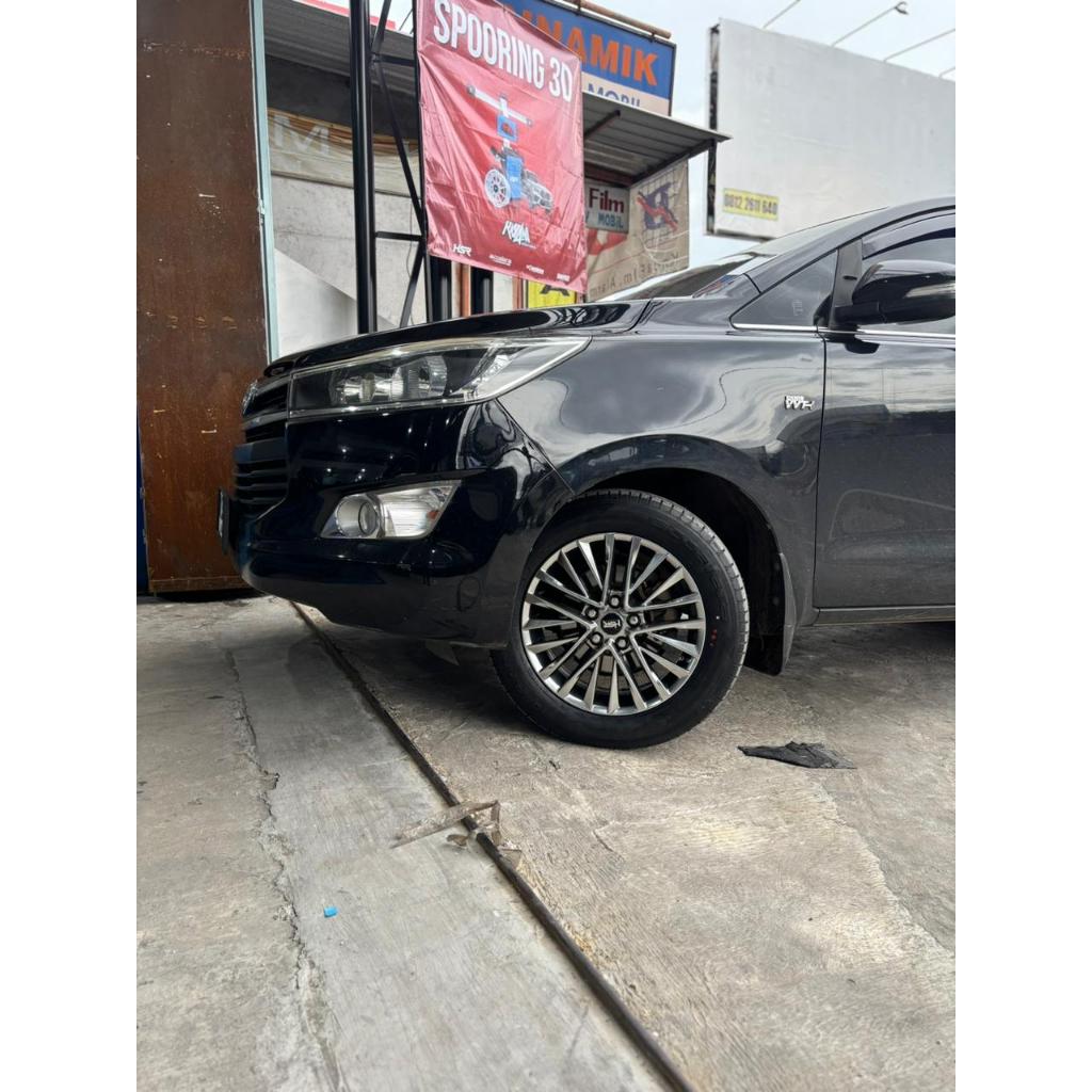velg mobil r17 hsr london black chrome rata body cocok di innova hrv xpander