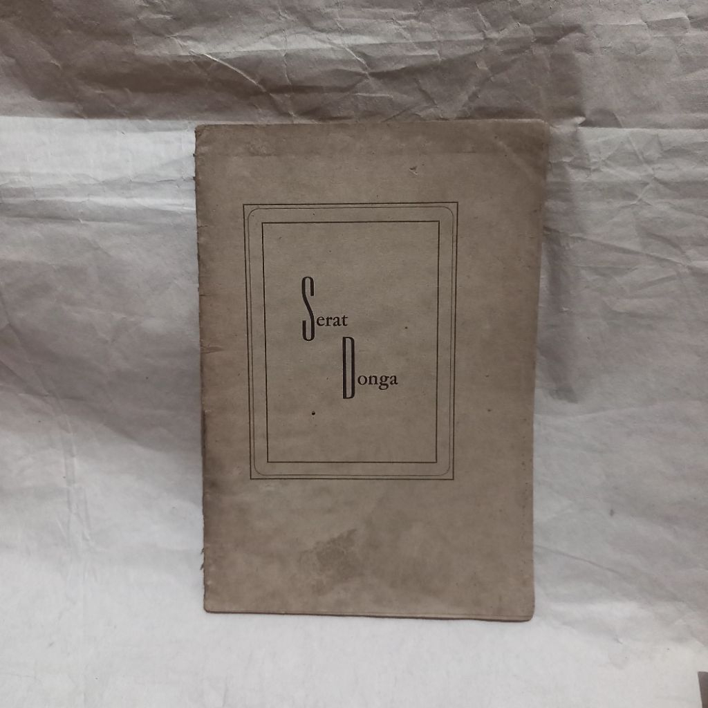 buku serat donga, ejaan oe