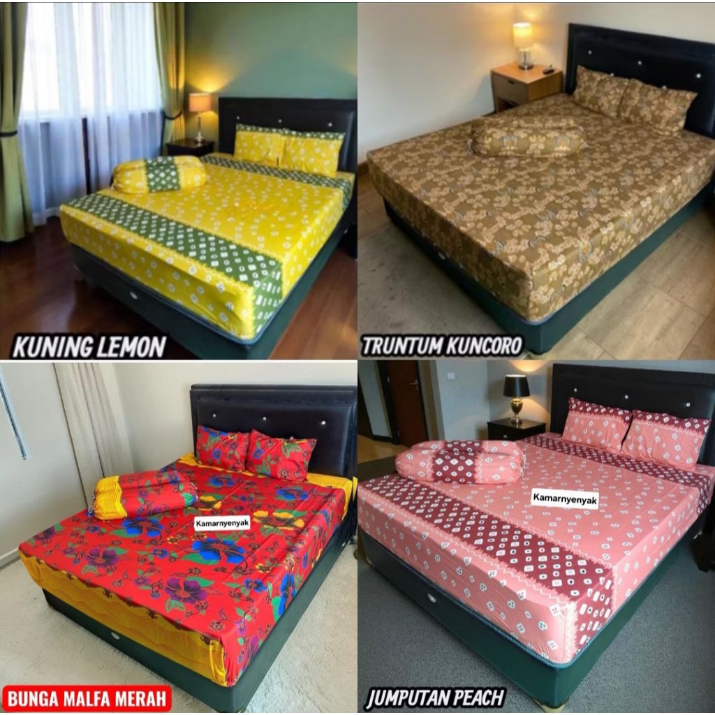 Sprei Jumputan batik 30 Cm 120x200 160x200 180x200 200x200