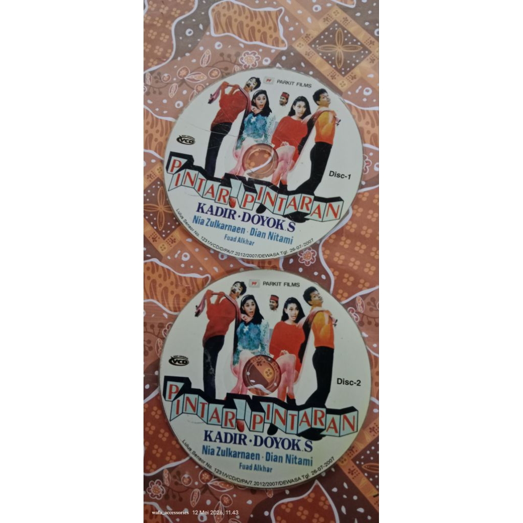 KASET VCD DVD KADIR DYOK BEKAS
