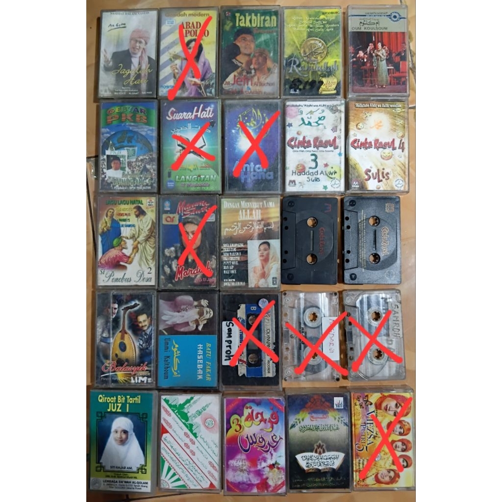 kaset pita Religi 12rb perbiji normal siap play