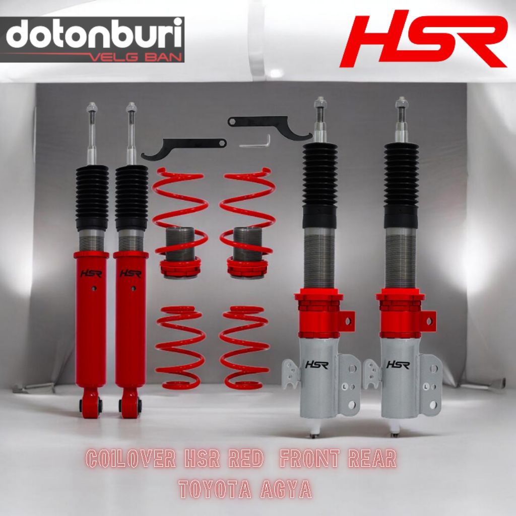 SHOCKBREAKER PROFENDER COILOVER HSR RED FRONT REAR TOYOTA AGYA