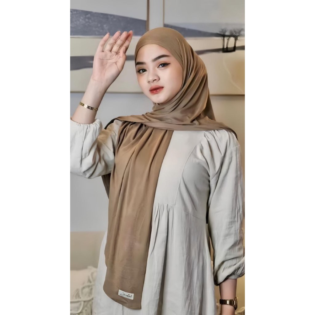 Jasmine - Pasmina Inner Oval by JM | Pasmina Kaos Rayon Adem dan Ringan | Pasmina Oval