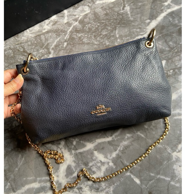 Sling kulit asli coach originall size 28 tali rantai pengganti