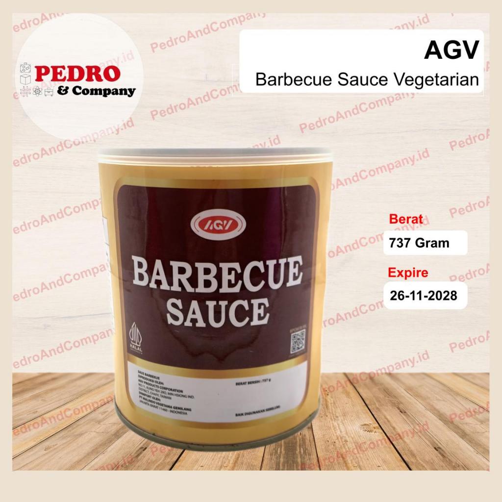 AGV Barbecue Sauce VEGETARIAN 737 gram saus bbq veg barbekiu vege