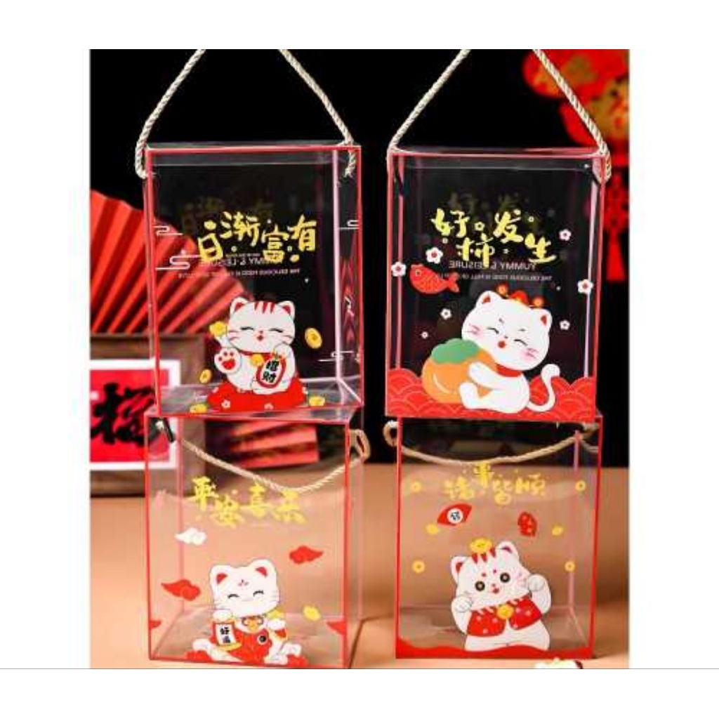 Box mika gift box hamper souvenir  Imlek Natal/ Box mika kemasan packaging cookies kue kado Imlek