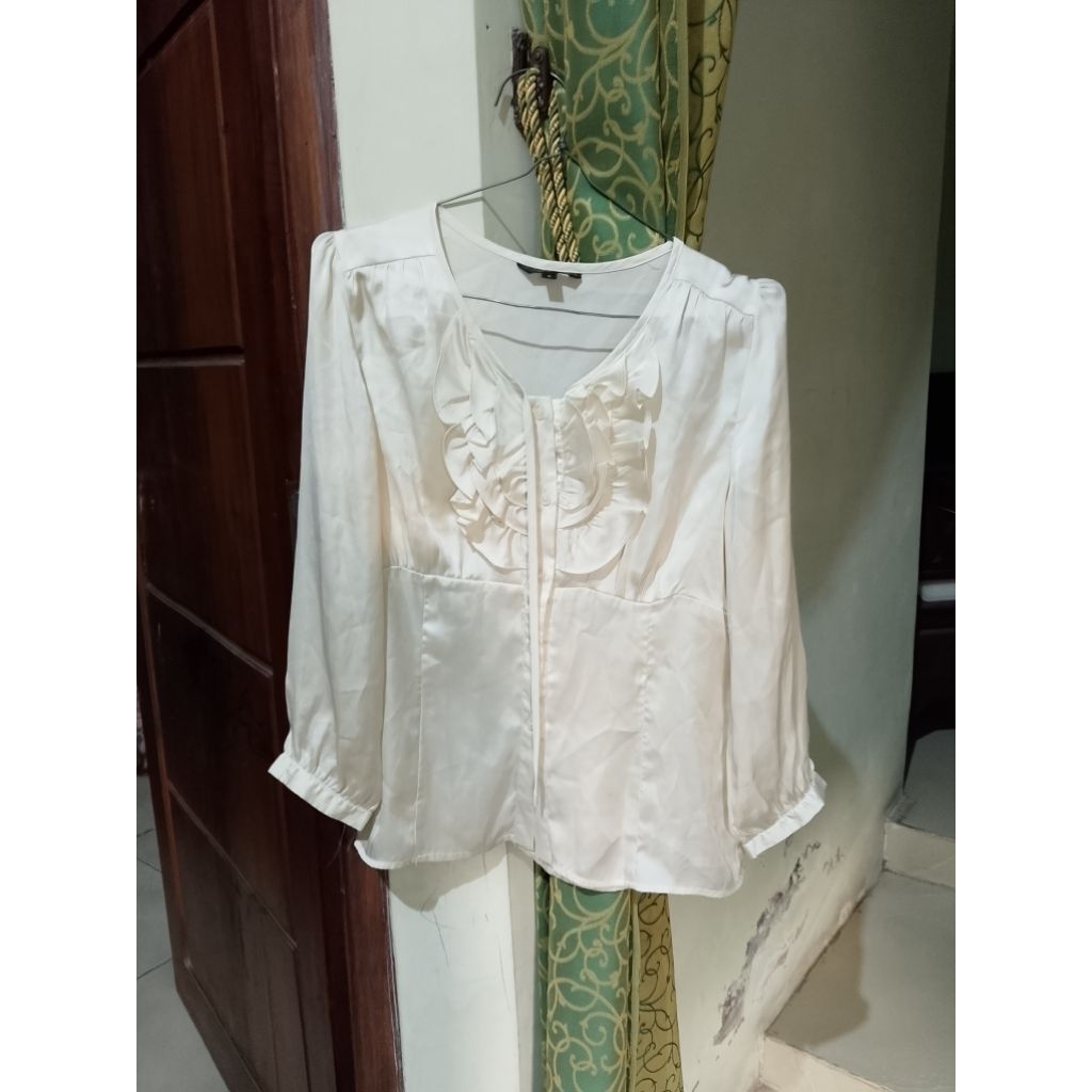 preloved blouse satin the executive/cardigan satin/preloved the executive
