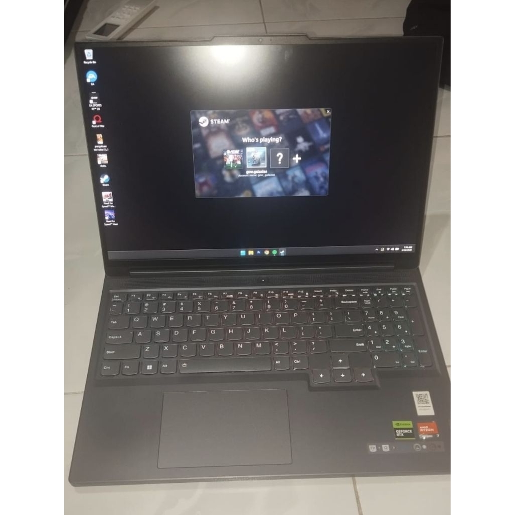 Legion Slim 5 RTX 4060 Fullset Garansi 2027