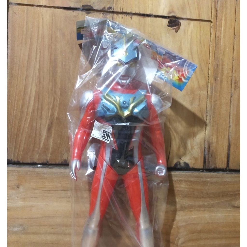 Mainan anak figure Ultraman ukuran besar 43cm murah figure Ultraman geed besar bisa nyala lampu dan 