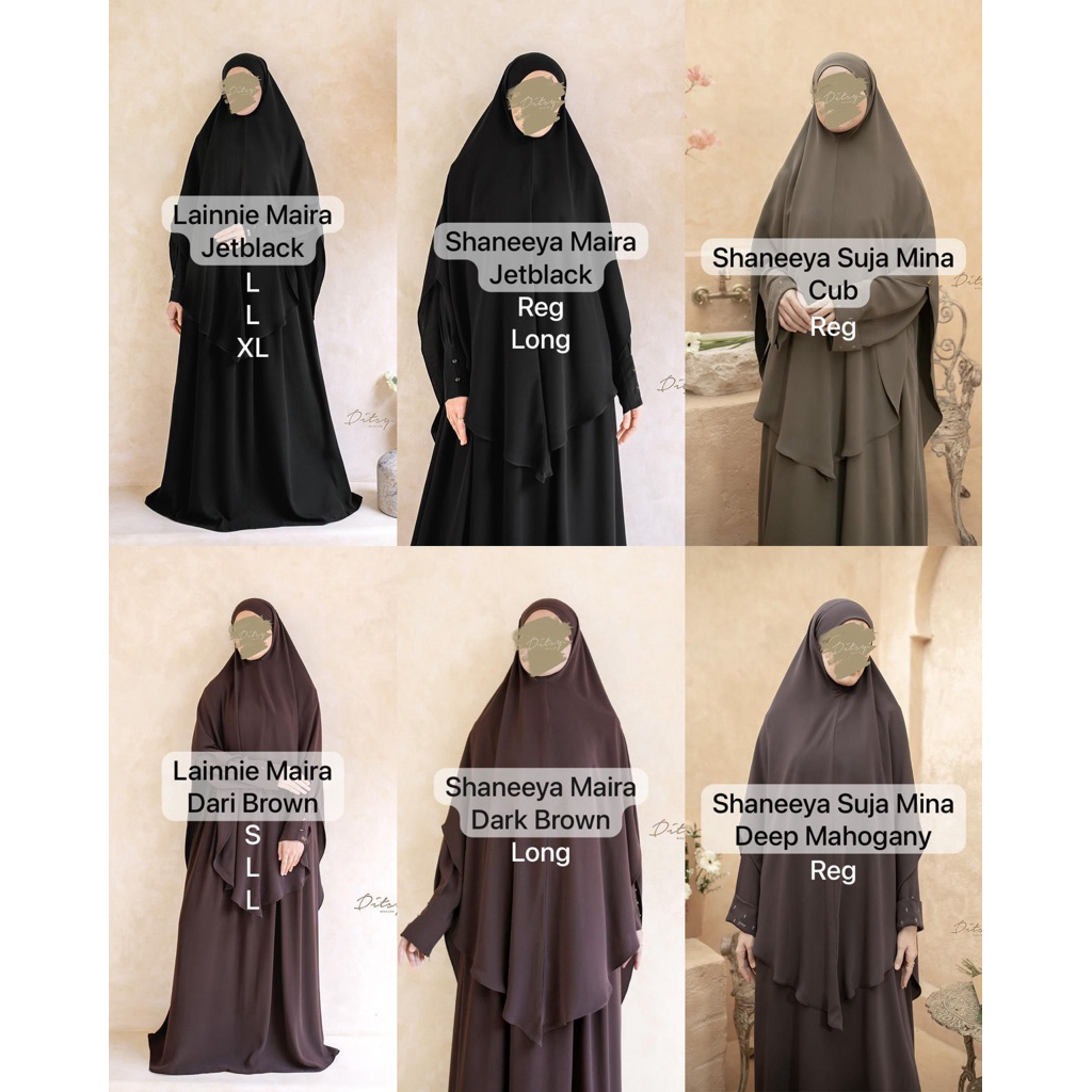 DITSY MOSLEM | SHANEEYA SUJA MINA | LITTLE LYAALA MOOD INDIGO | LIELA MAIRA MAROON | SHAFA MAZEN BIT