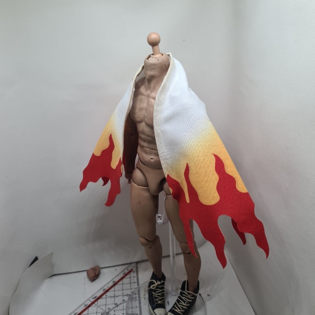 skala 1/6 miniatur cape jubah Figure Demon slayer merk soosootoys boneka figure