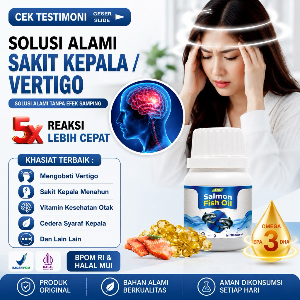 Obat Sakit Kepala Paling Ampuh Vertigo Pusing Fertigo Migrain Pertigo Migren Sakit Kepala Sebelah Kl