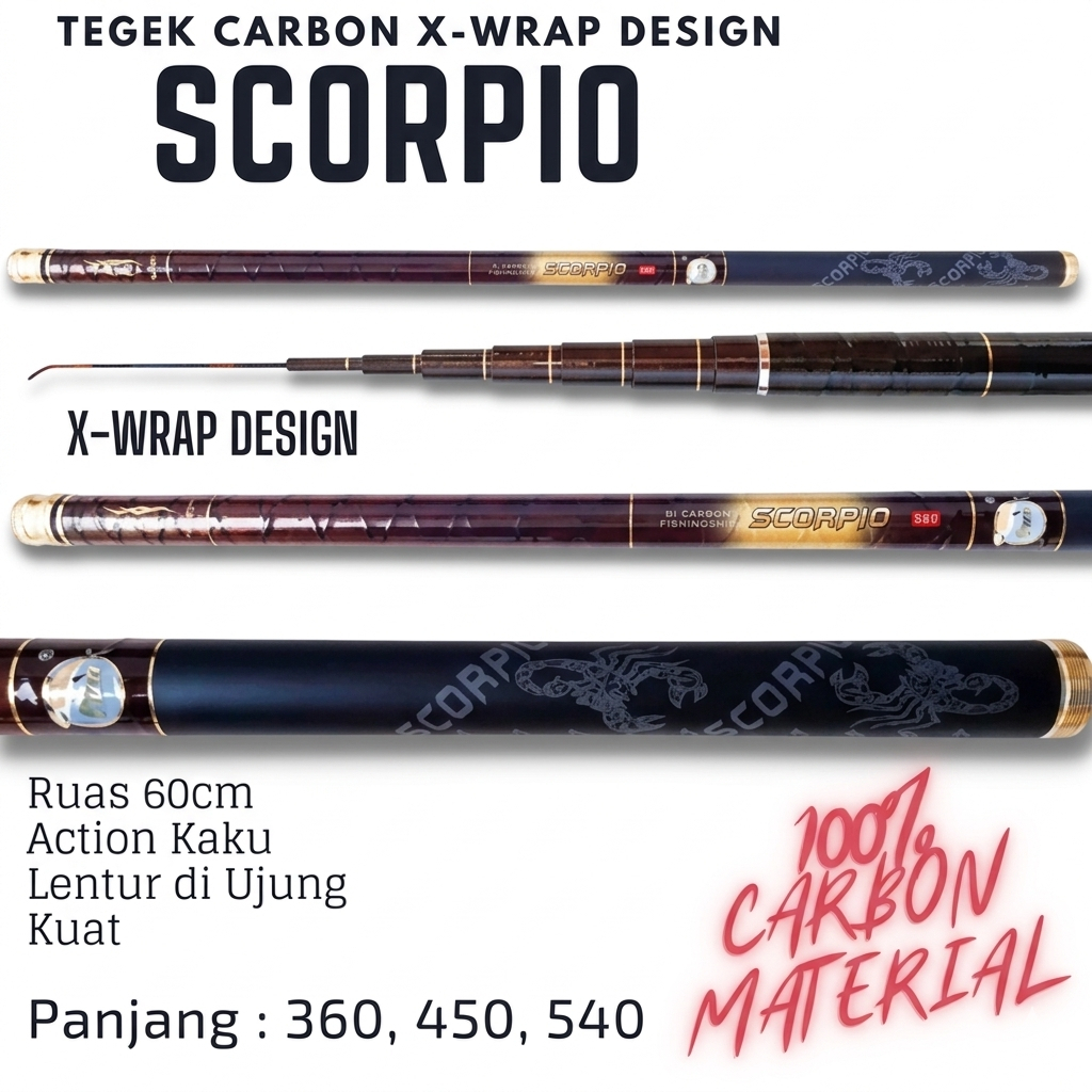 Tegek Orca Scorpio 360,450,540|| Tegek kaku/Tegek waduk