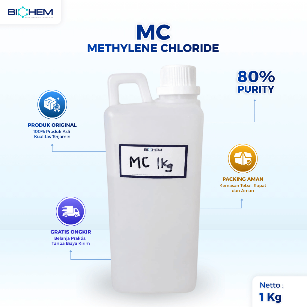 MC Methylene Chloride 1 Kg – Metilen Klorida