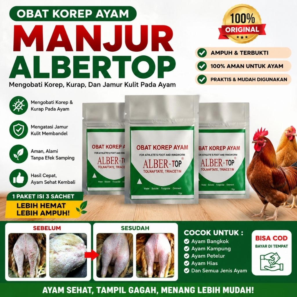 Obat Korep Ayam Manjur Obat Kurap Ayam ALBERTOP