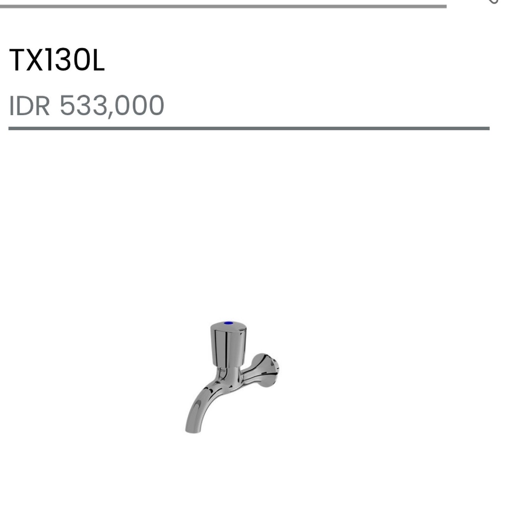 KRAN TEMBOK TOTO TX130L SINK TAP/KRAN TAMAN TOTO