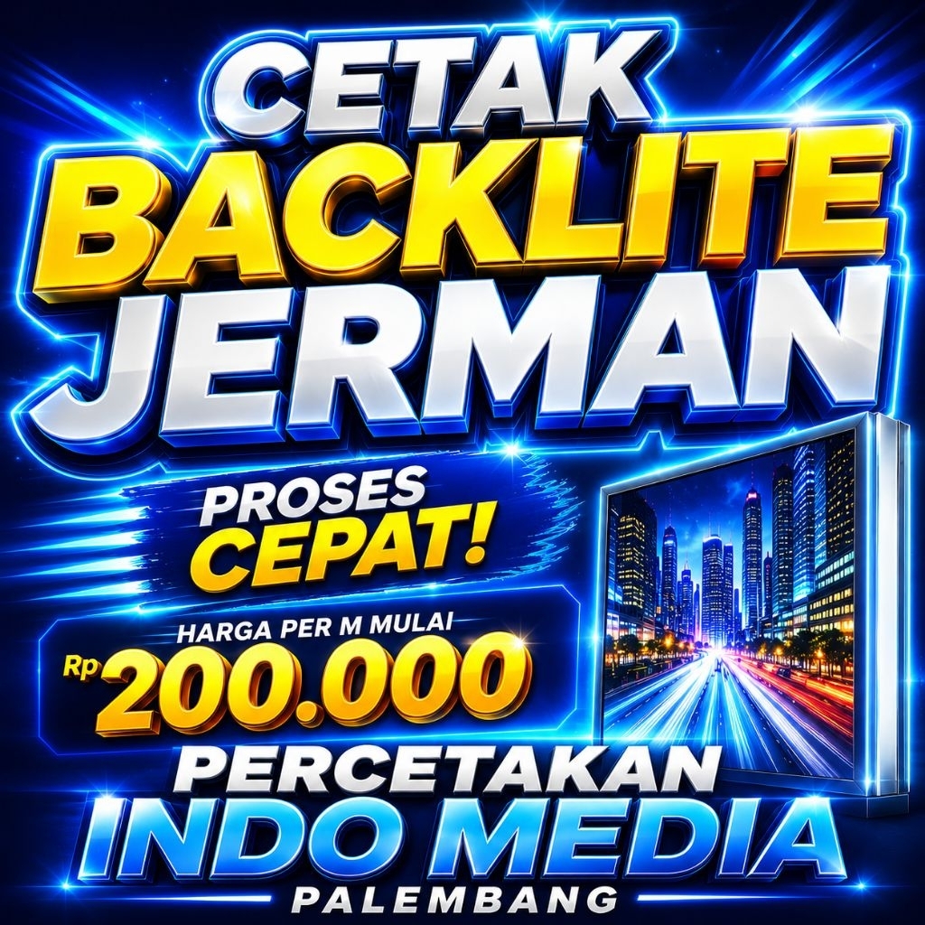 CETAK BACKLITE JERMAN / CETAK SEPANDUK BACKLITE JERMAN ORIGINAL / BACKLITE JERMAN ORIGINAL PALEMBANG