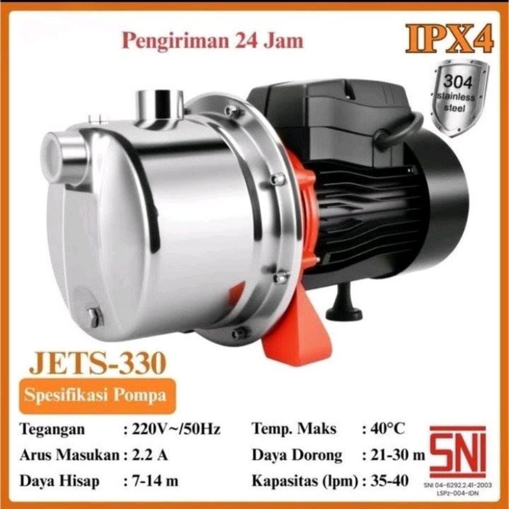 Pompa Air Sumur Jet Pump stainless JETS-200