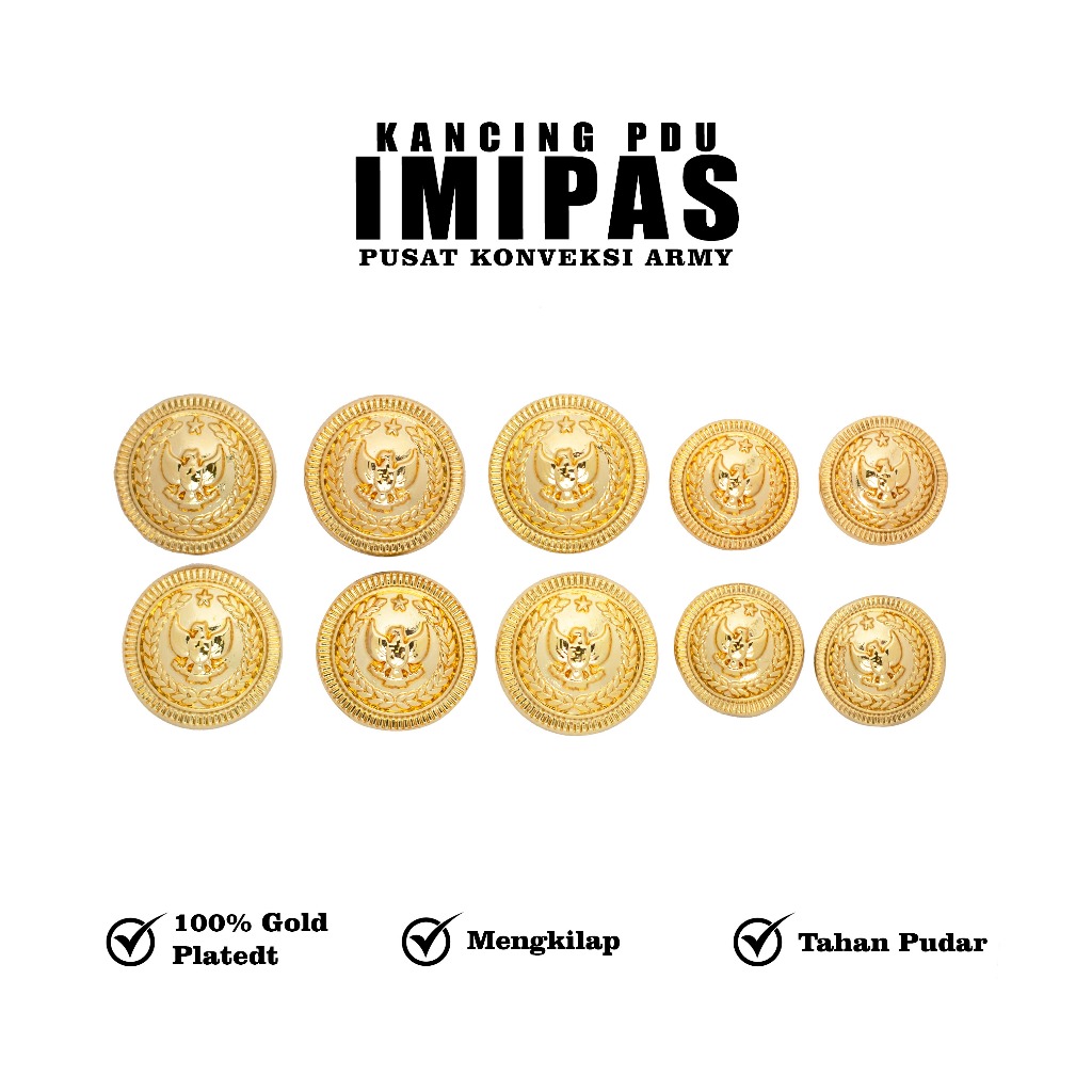 Kancing PDU Kemenimipas/Kancing PDU Imipas Kumham Bangkok Original