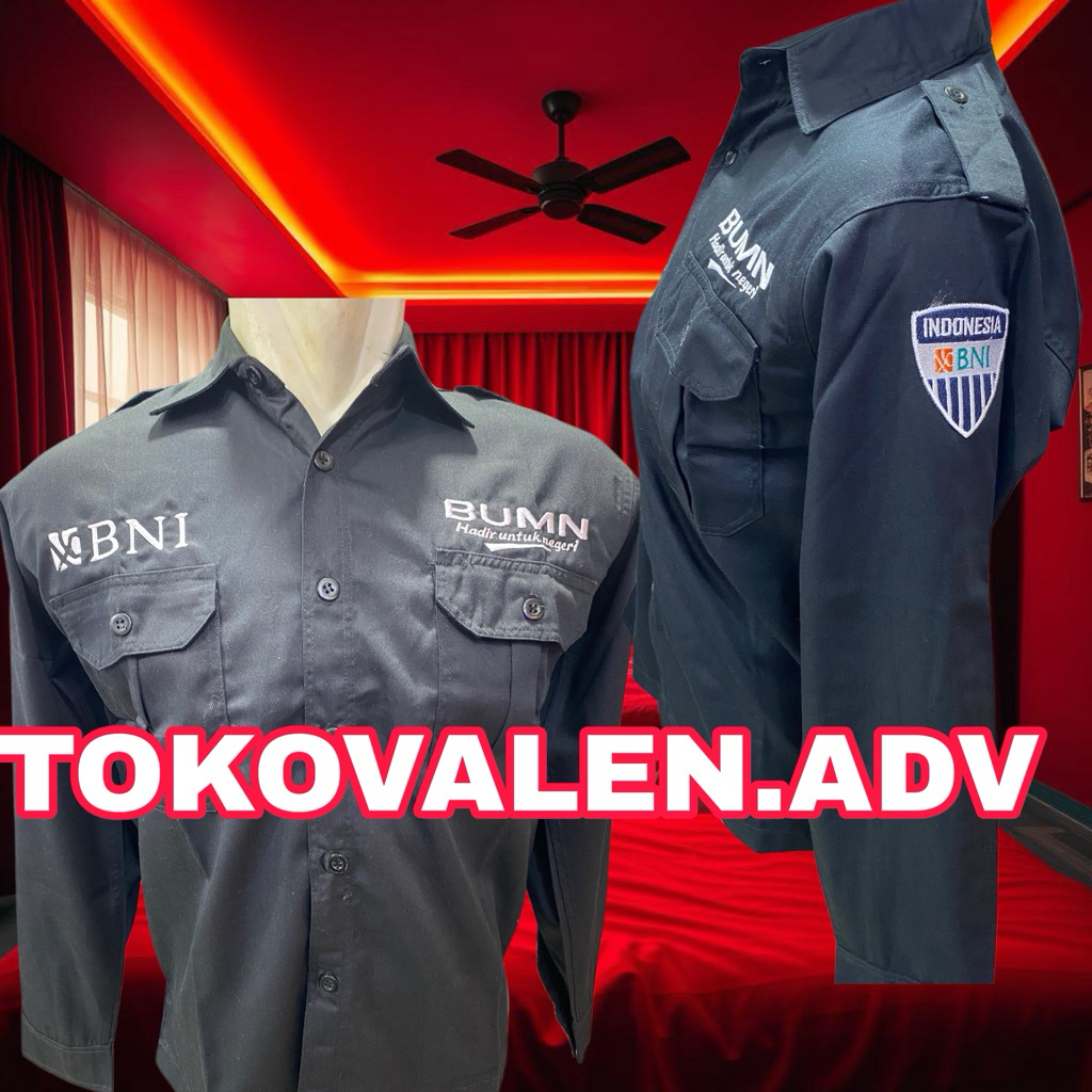 Kemeja Bank BNI Seragam BNI baju BUMN BNI