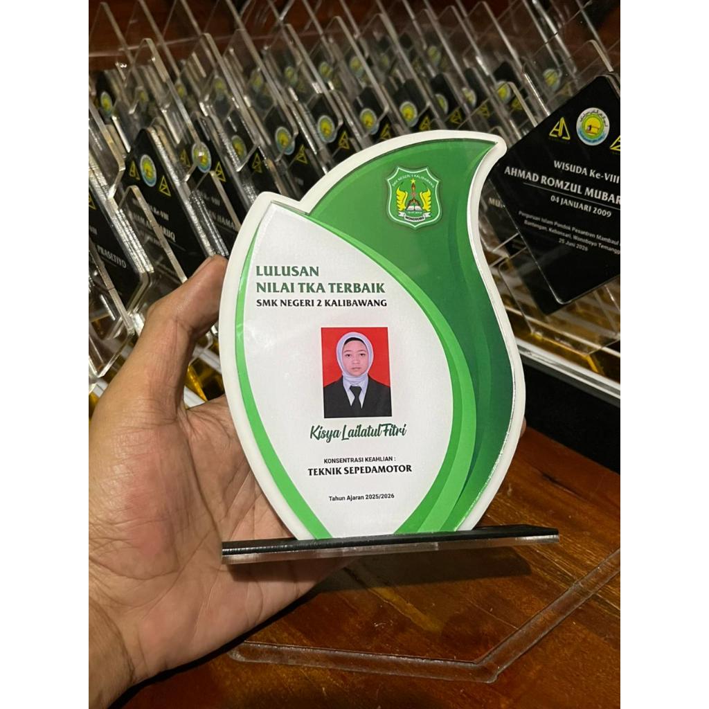 Mini Plakat Akrilik Wisuda Custom Nama & Foto