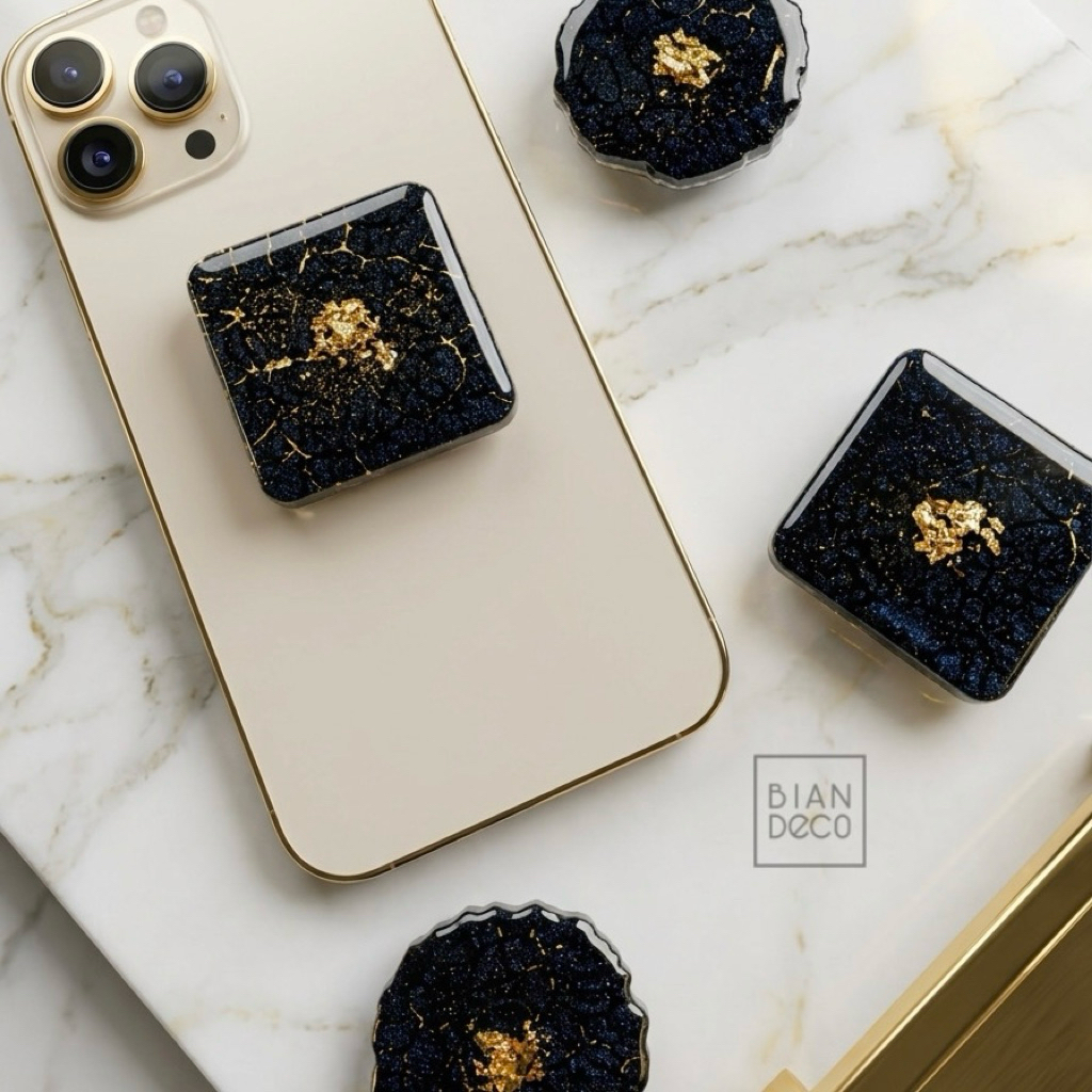 popsocket resin phone grip popsocket transparan Round Square collection