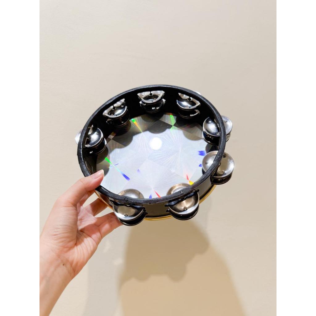 [PRELOVED] Tamborine hologram REMO USA Double Row Diameter 20cm + tas - Second, kondisi bagus