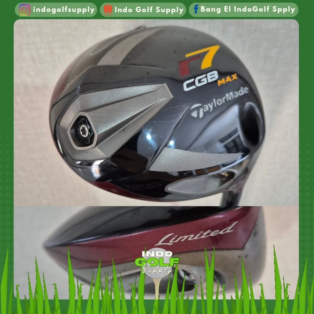Driver TAYLORMADE R7 CGB Max Limited Edition 9,5 Derajat Langka Dan Collectible - Stick Golf Ori