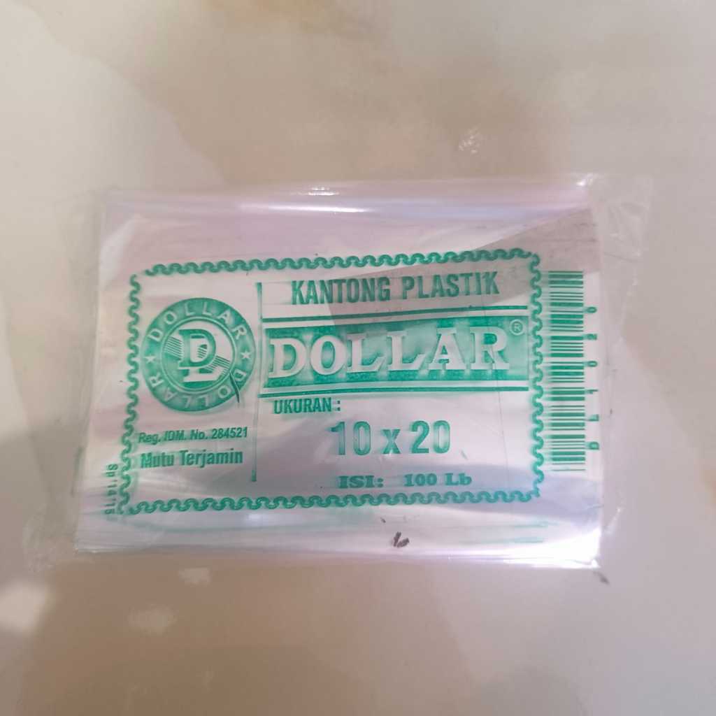 Plastik PP dollar 10x20 / 10x25 / 12x20 / 12x25 / 14x25 / 15x25 [1 pack isi 100 lembar]