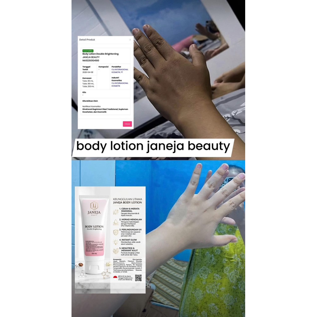 Body Lotion Pemutih 10x lebih ampuh dibanding HB dosting dan suntik putih ml