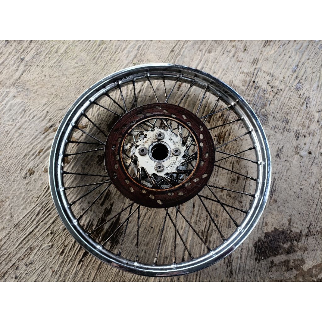 velg pelek depan smash set tromol piringan cakram