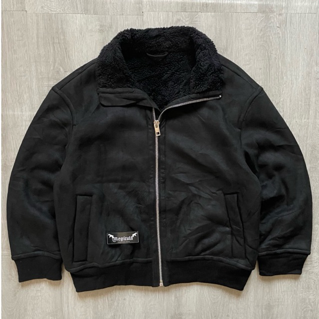 H&M Wool Suede Sherpa Jacket
