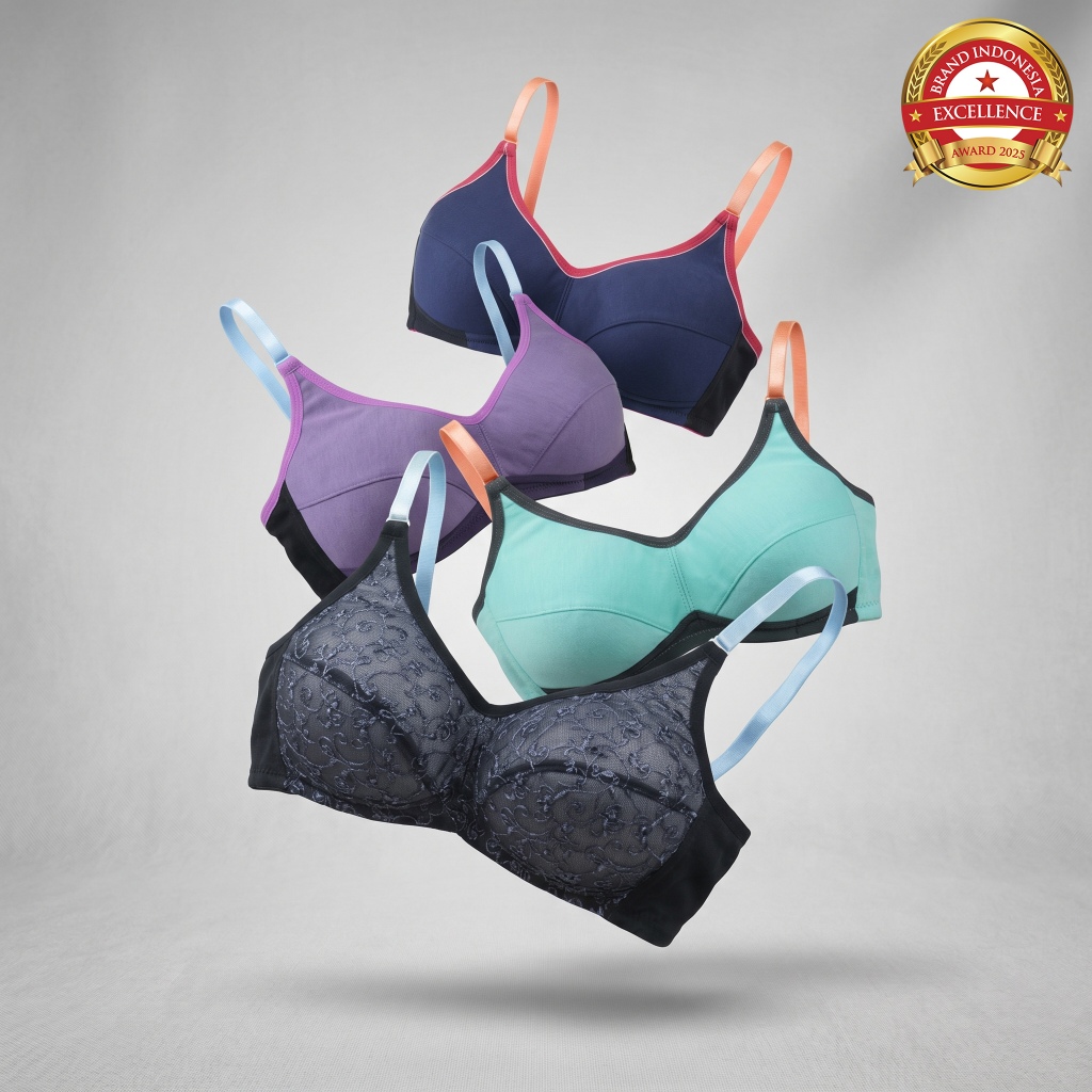 Scelta - Bra 1pcs Tanpa Kawat Busa Tanpa Busa Cup BH SC 2280 & 2281 1s