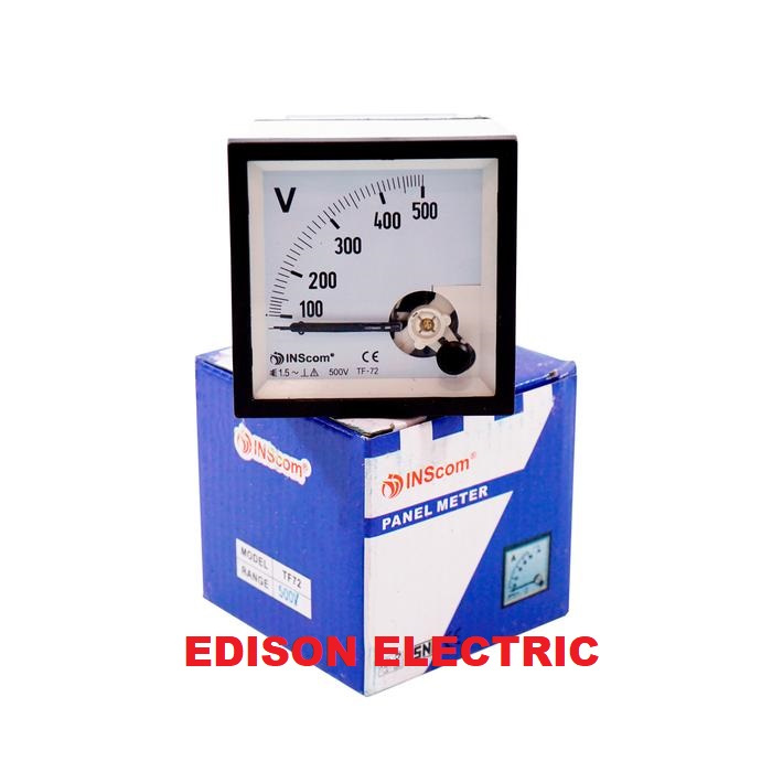 PANEL METER VOLT 72 X 72 ANALOG JARUM VOLT METER 72X72 VOLTMETER