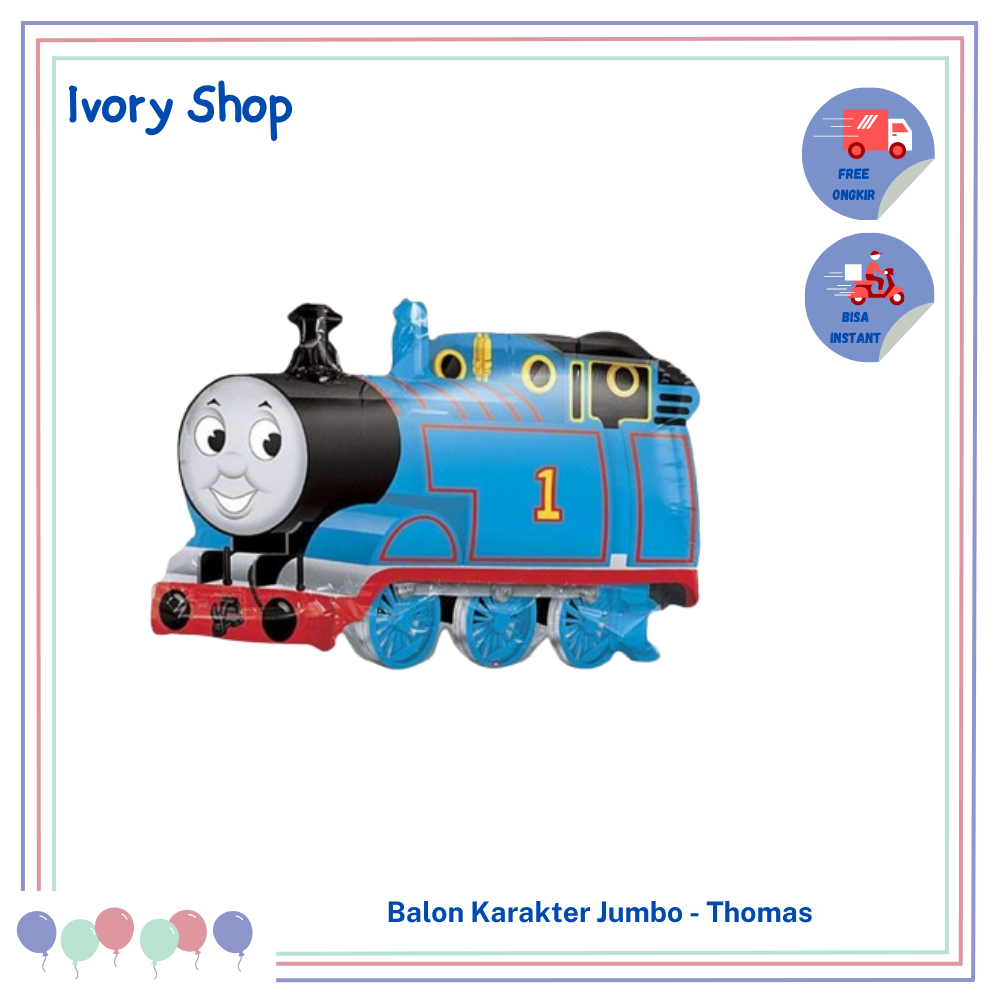 Balon Karakter Kereta Api Thomas