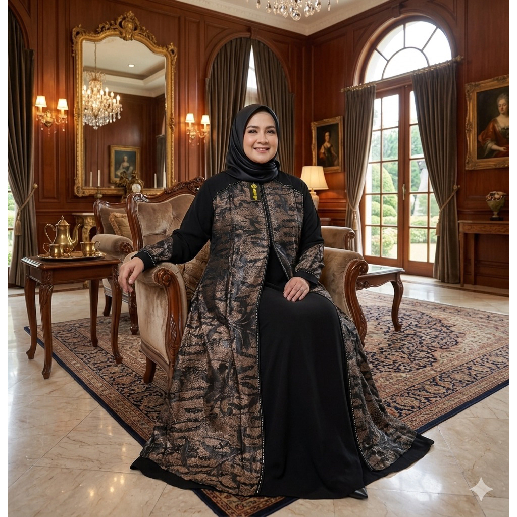 abaya kirana batik jumbo