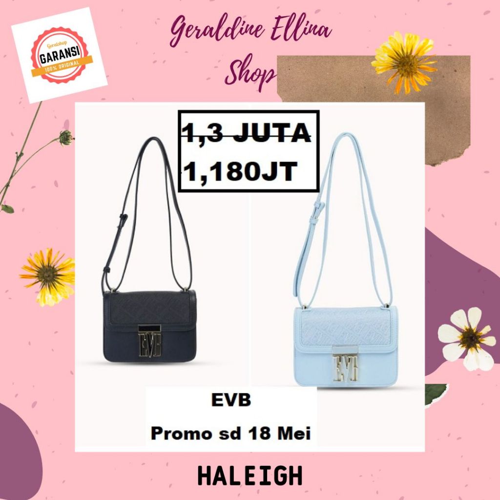 Tas shoulder bag wanita EVB original seri FLORRIE