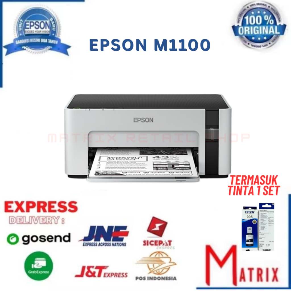 Printer Epson M1100 / M 1100 Printer Monochrome Original