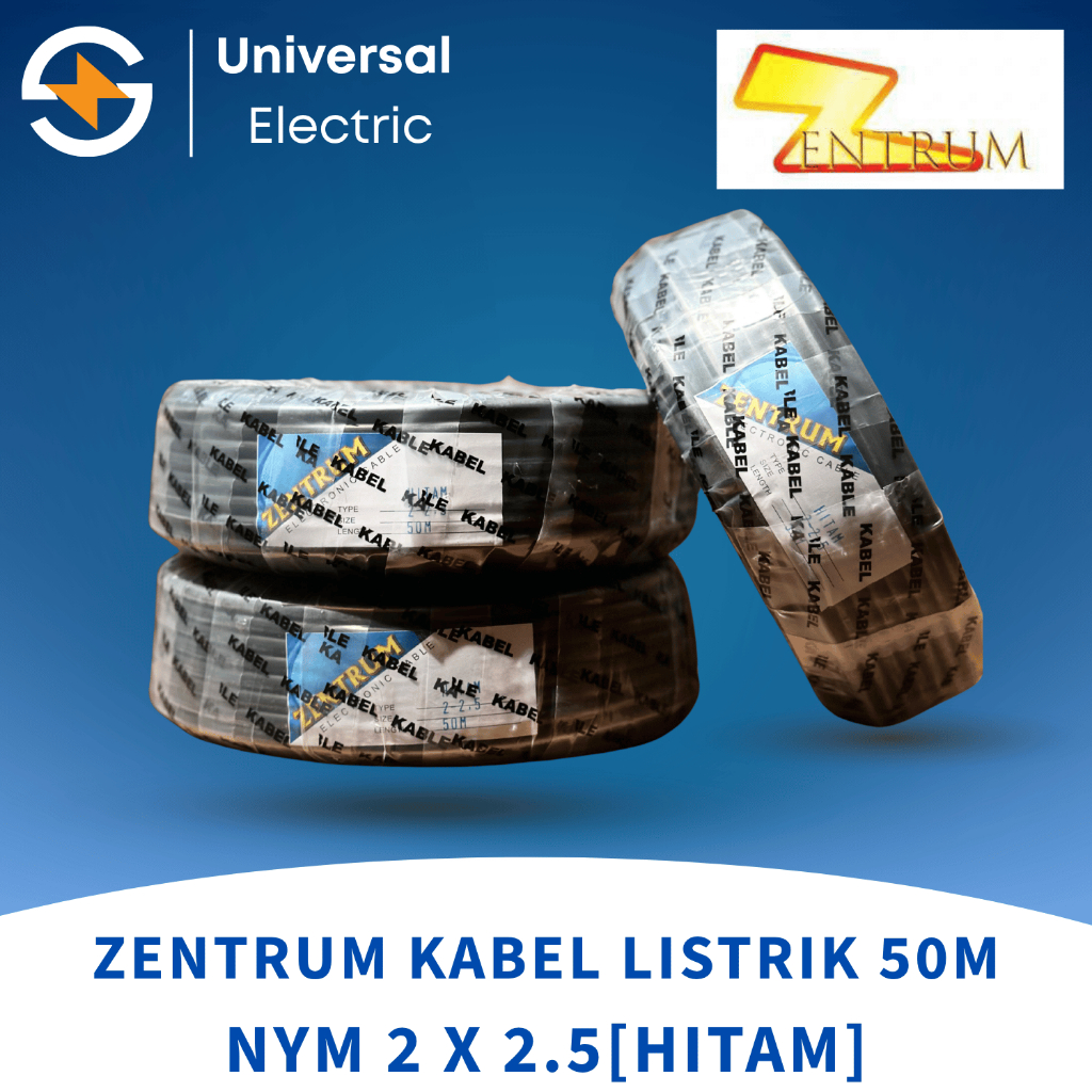 ZENTRUM KABEL NYM KAWAT 2x2.5[HITAM]
