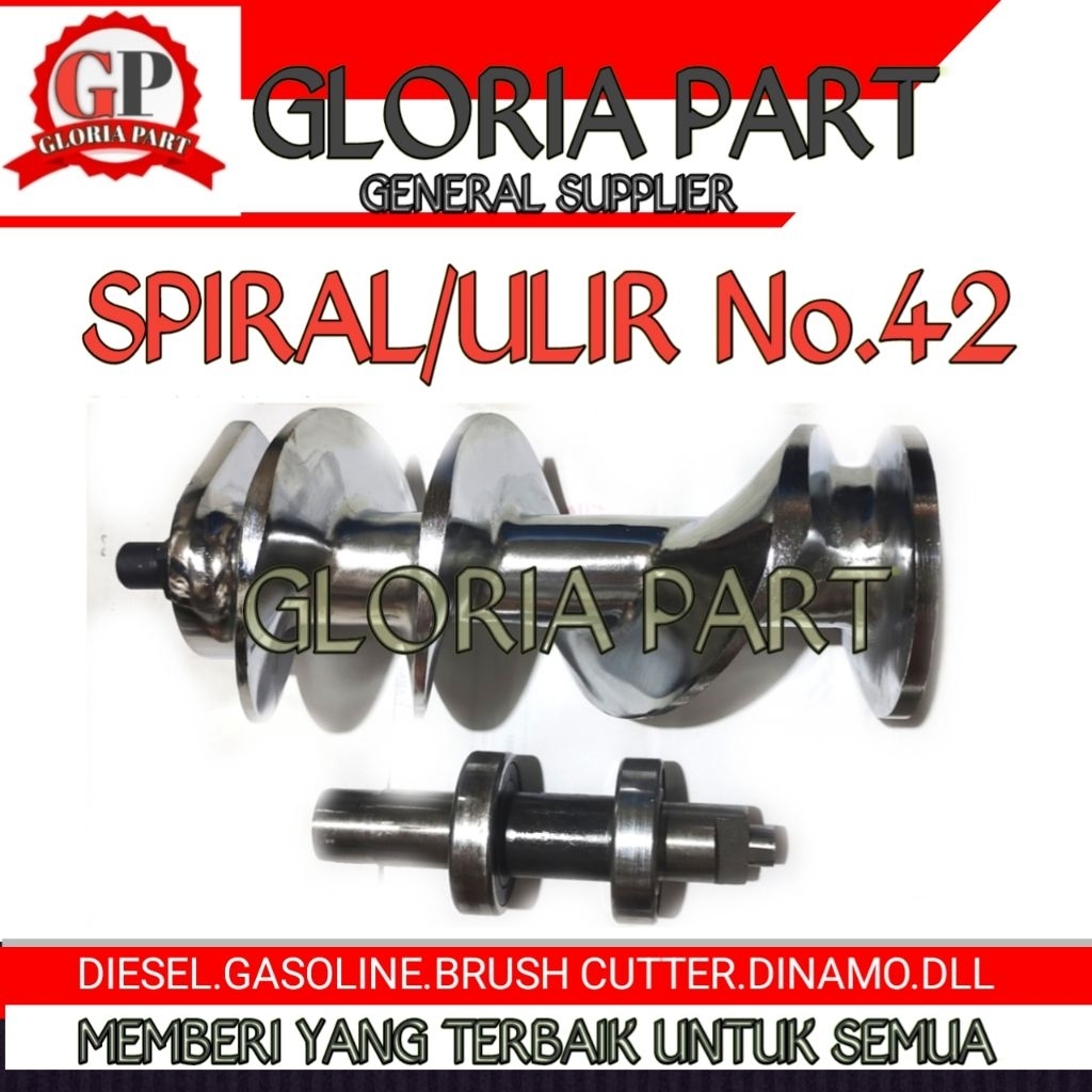 Spiral/ulir mesin giling daging No.42