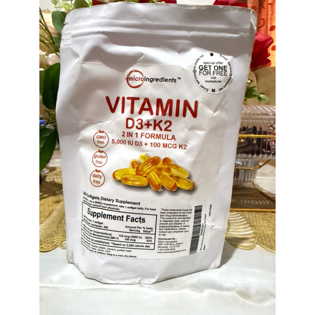 Vitamin D3 K2 5000 10000 iu Microingredients ORIGINAL