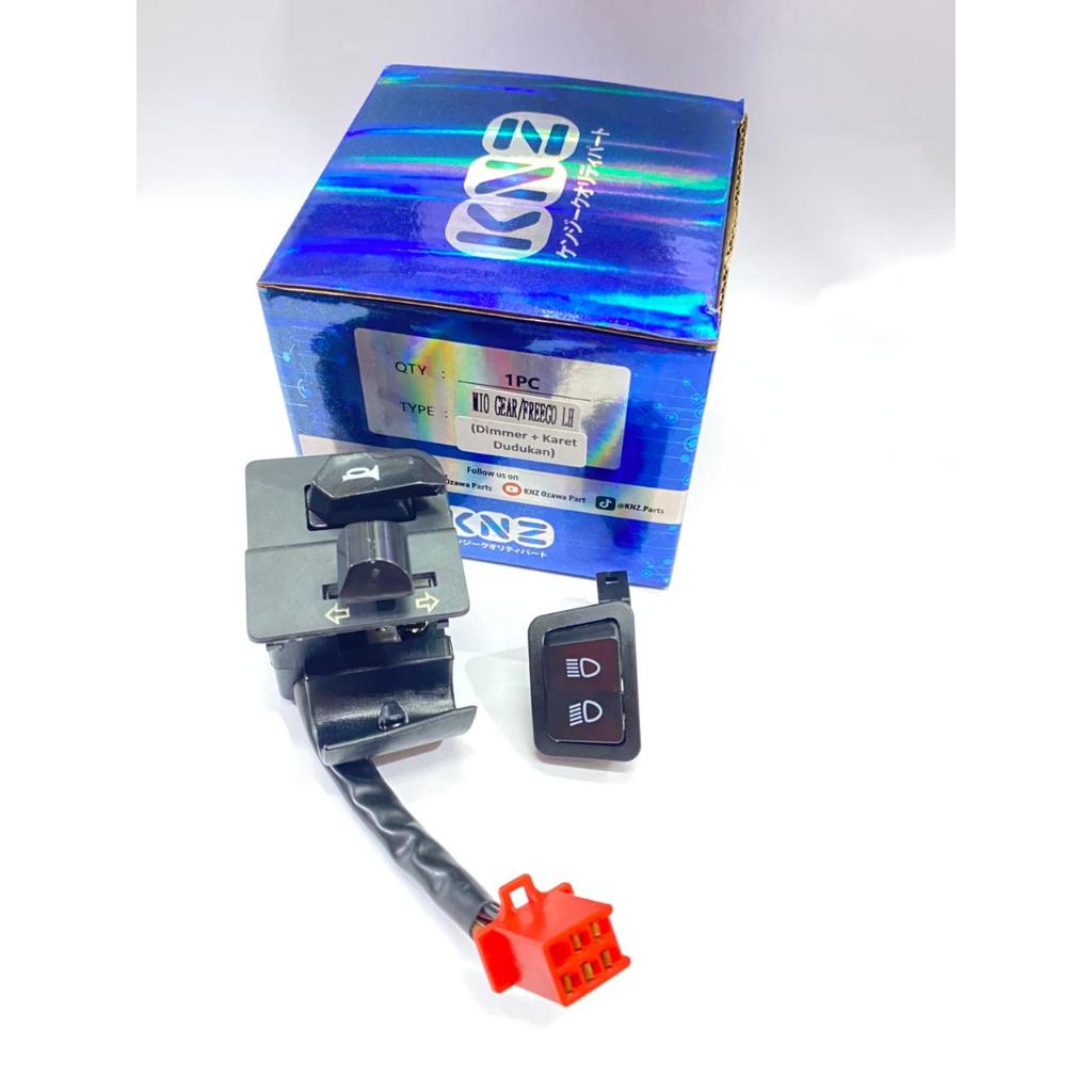 SAKLAR KIRI HOLDER KIRI YAMAHA MIO GEAR FREEGO (DIMMER + KARET DUDUKAN) B5D
