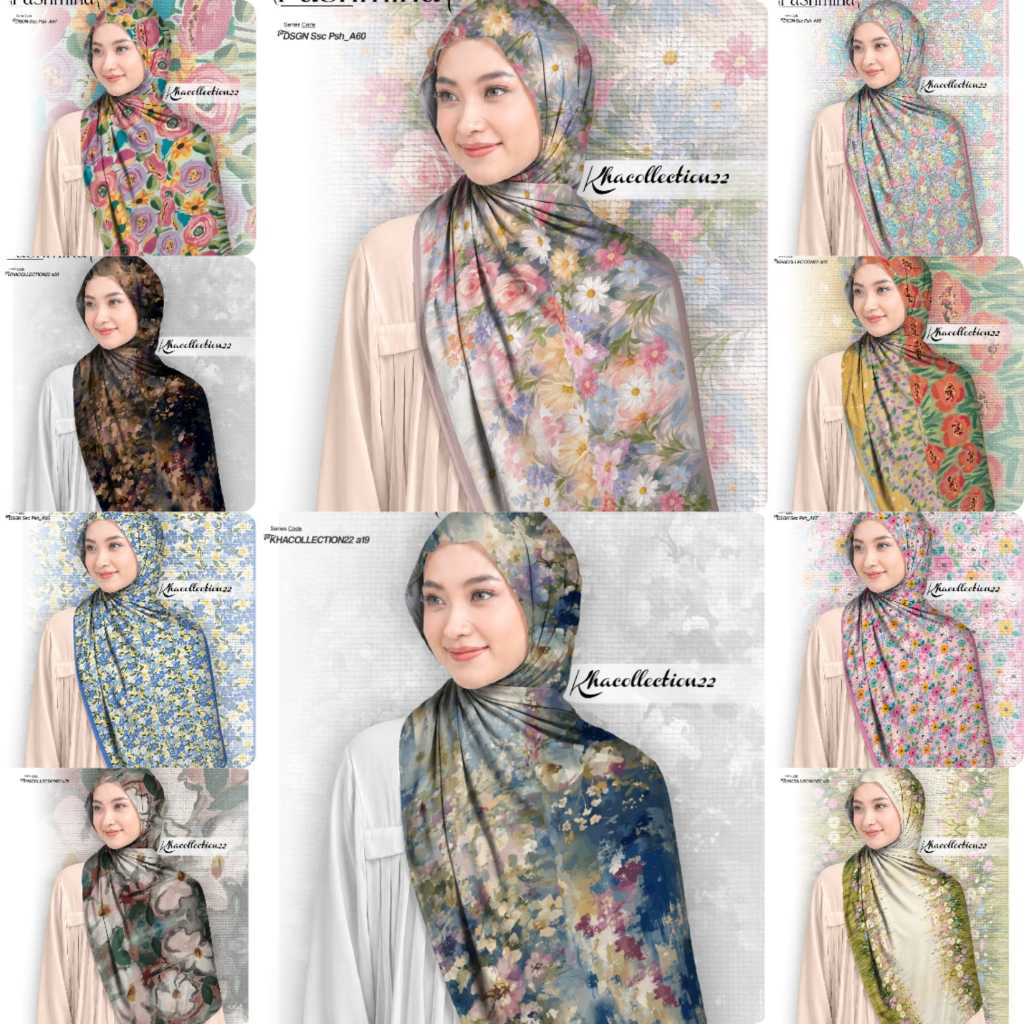 (READY STOK) PASHMINA CERUTY MOTIF CASHMERE TURKY SHAWL VIRAL BAHAN CERUTY BABY DOLL