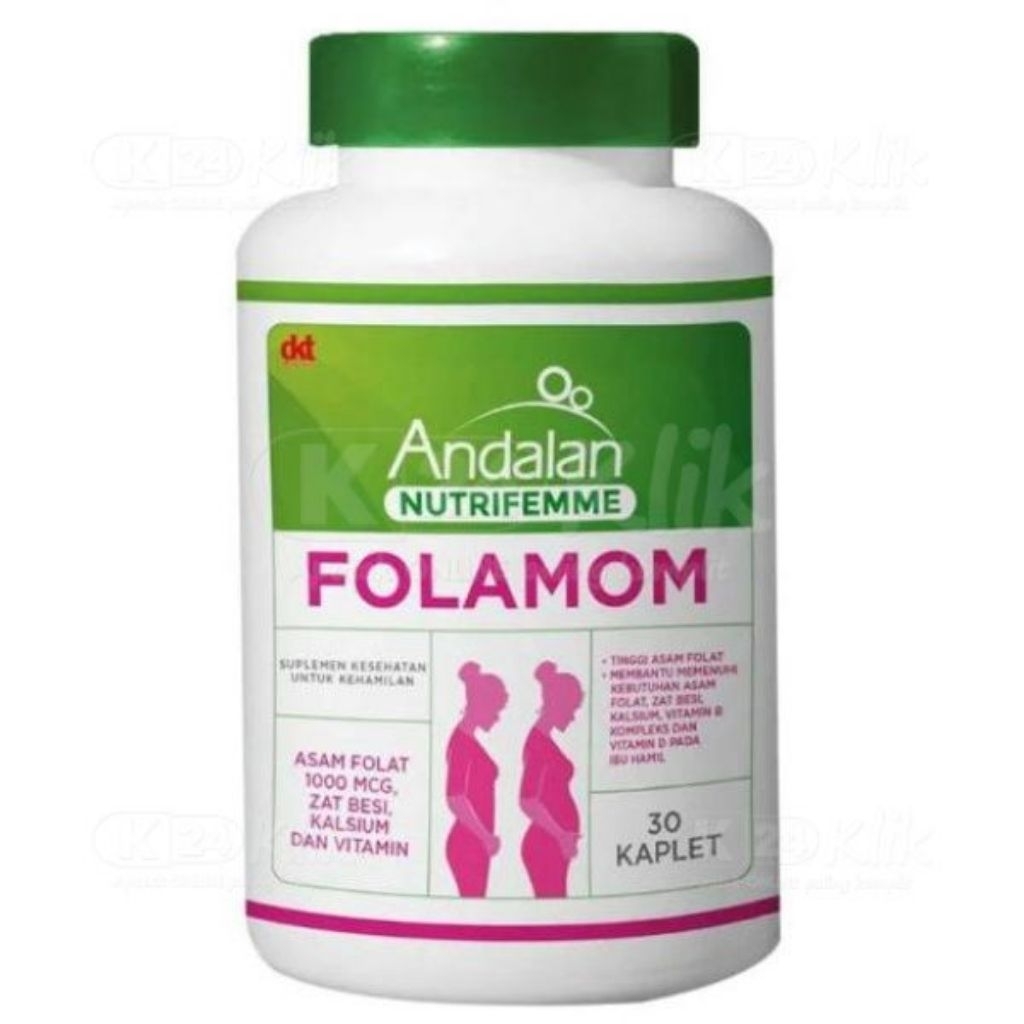 Andalan Folamom-Suplemen asam folat ibu hamil